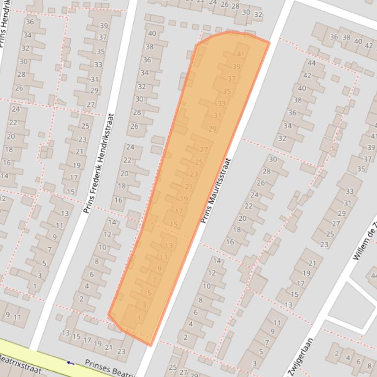 Kaart van postcodegebied 1901CL.