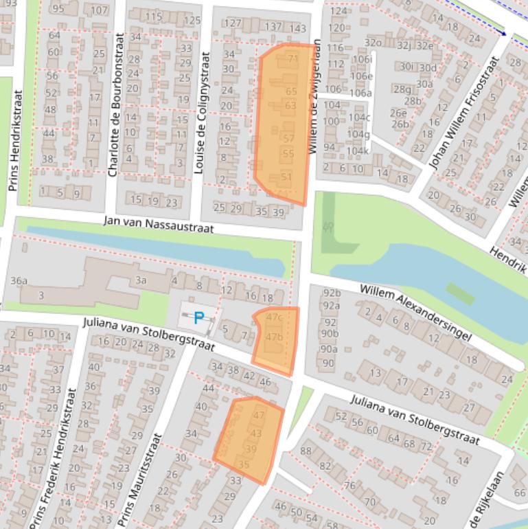 Kaart van postcodegebied 1901CP.