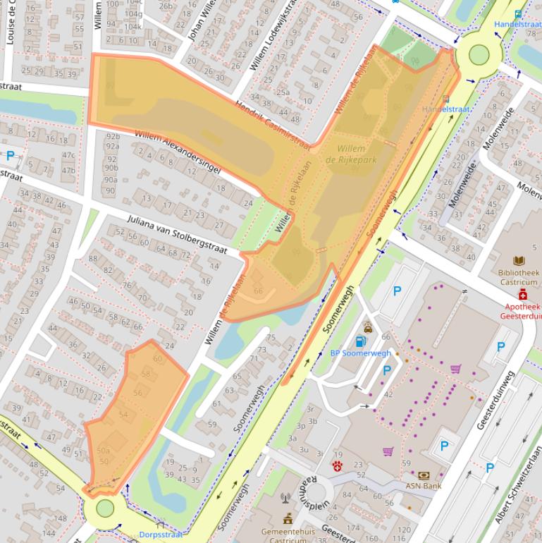 Kaart van postcodegebied 1901DC.