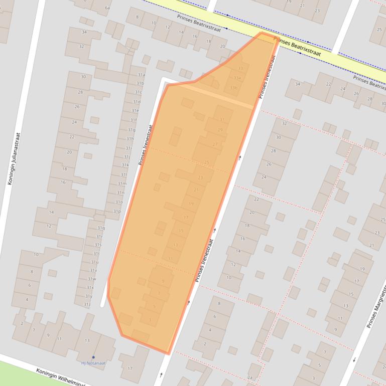 Kaart van postcodegebied 1901DH.