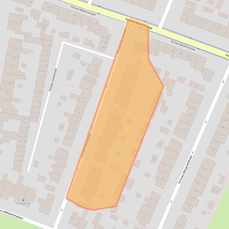 Kaart van postcodegebied 1901DJ.