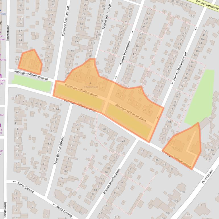 Kaart van postcodegebied 1901DM.