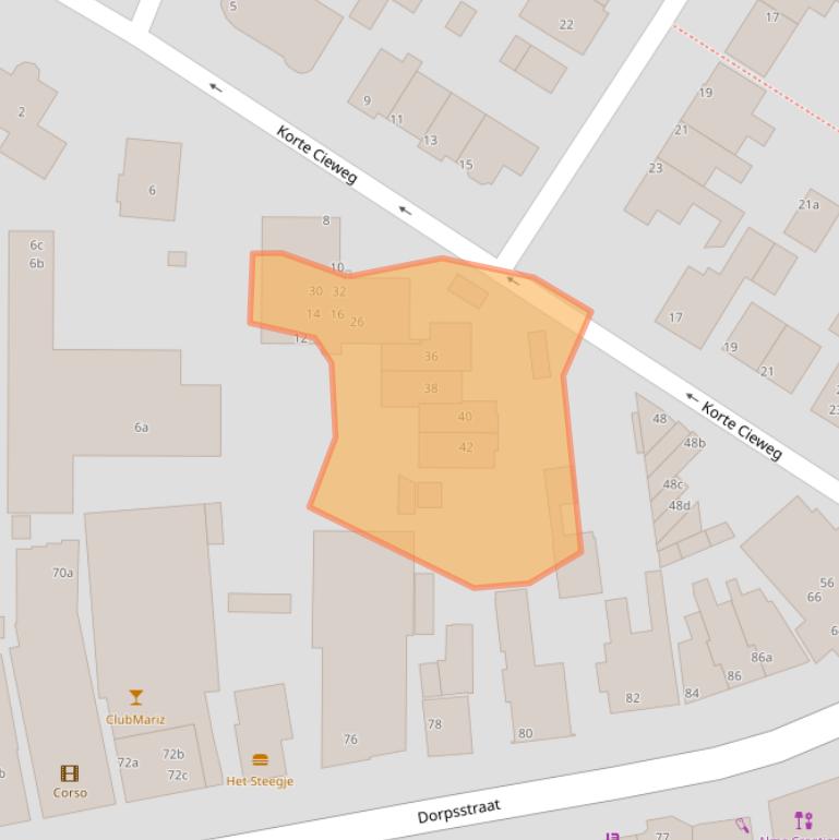 Kaart van postcodegebied 1901DV.