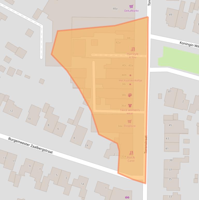 Kaart van postcodegebied 1901EE.