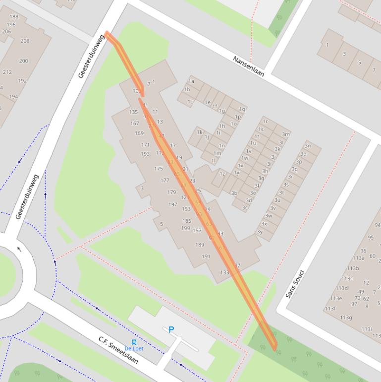 Kaart van postcodegebied 1901GK.