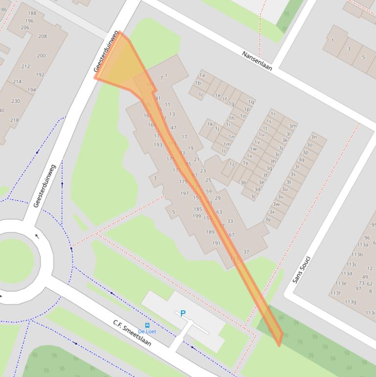 Kaart van postcodegebied 1901GL.