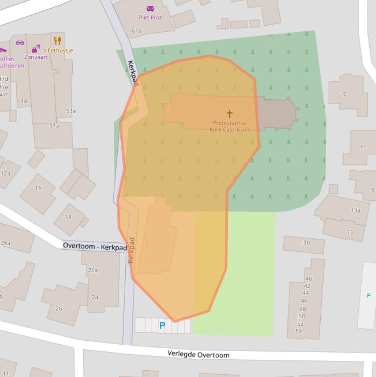 Kaart van postcodegebied 1901GV.