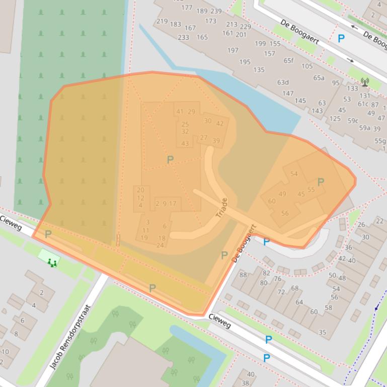 Kaart van postcodegebied 1901GW.