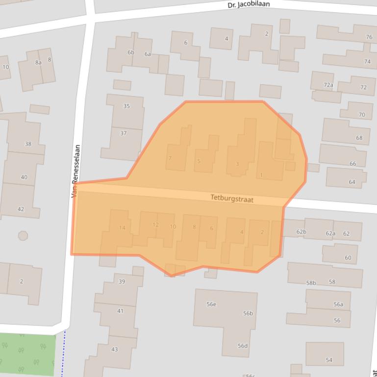 Kaart van postcodegebied 1901HR.