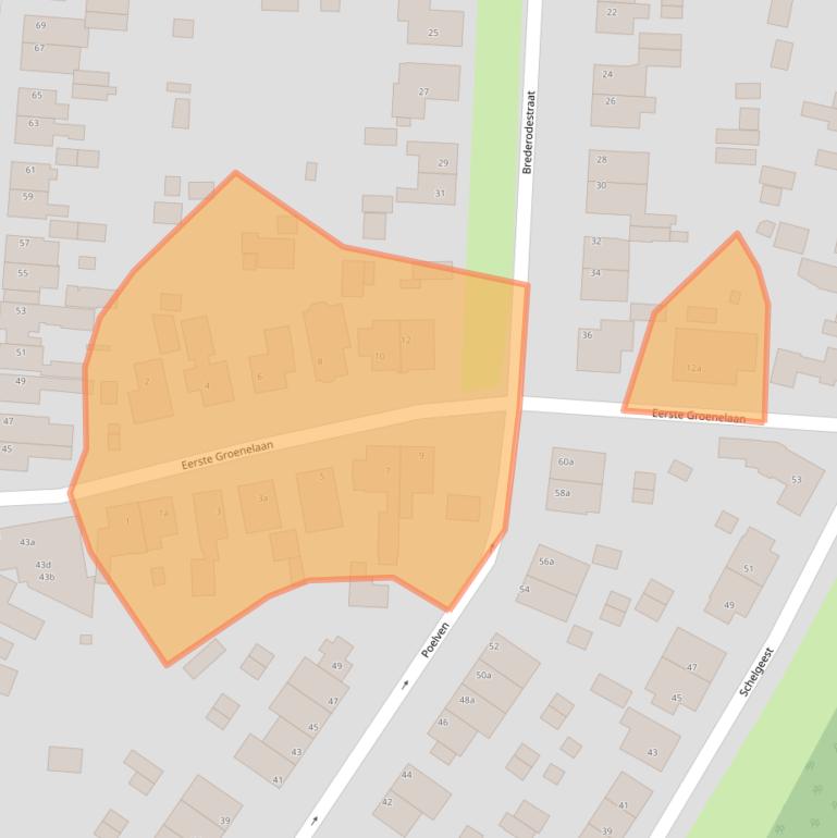 Kaart van postcodegebied 1901HS.