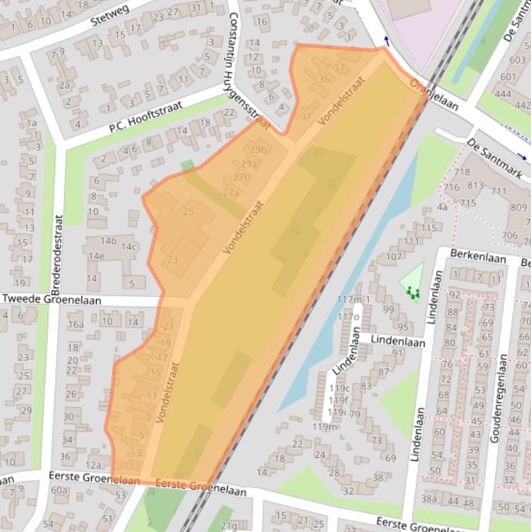 Kaart van postcodegebied 1901HT.