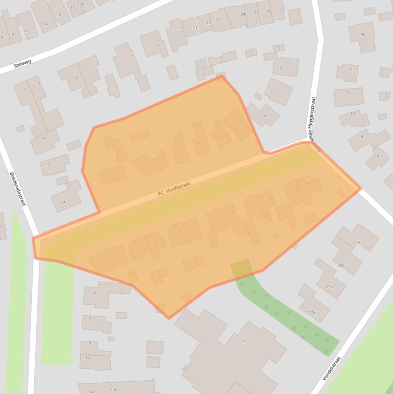 Kaart van postcodegebied 1901HZ.