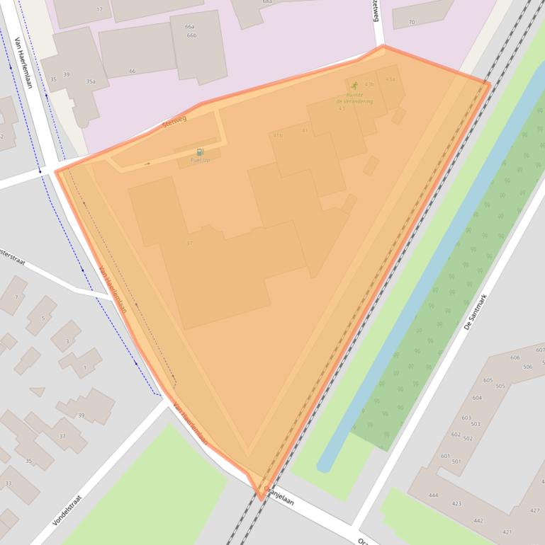 Kaart van postcodegebied 1901JD.