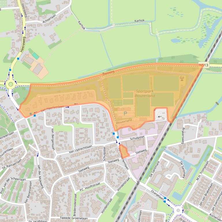 Kaart van postcodegebied 1901JM.