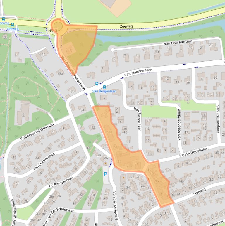 Kaart van postcodegebied 1901KA.