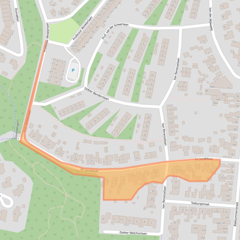 Kaart van postcodegebied 1901KH.