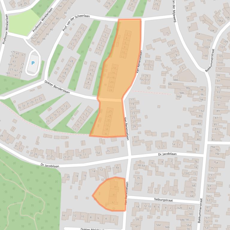 Kaart van postcodegebied 1901KK.