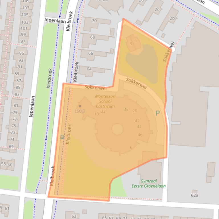 Kaart van postcodegebied 1901KZ.