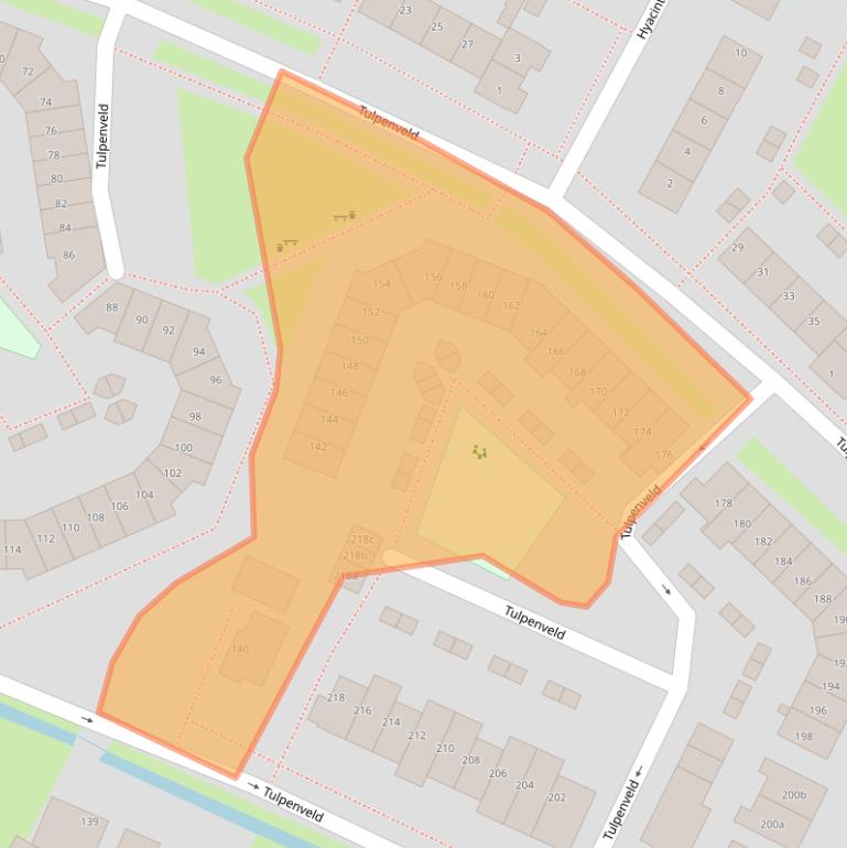 Kaart van postcodegebied 1901LD.