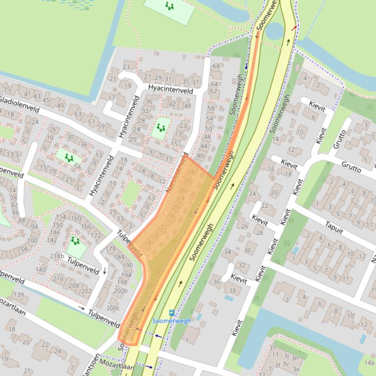 Kaart van postcodegebied 1901LJ.