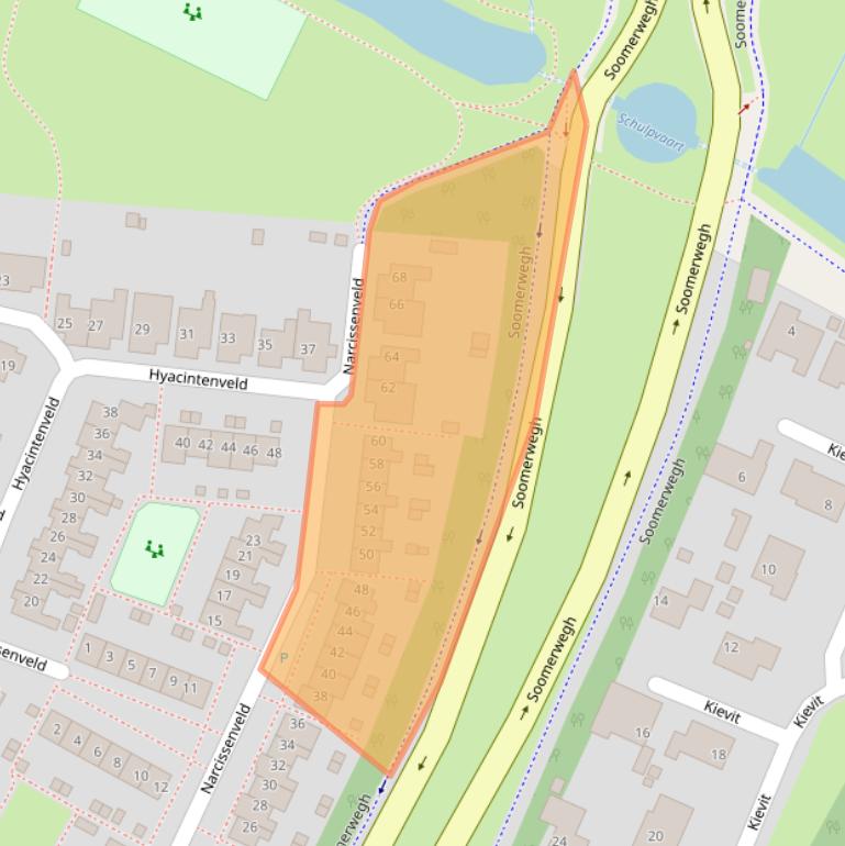 Kaart van postcodegebied 1901LK.