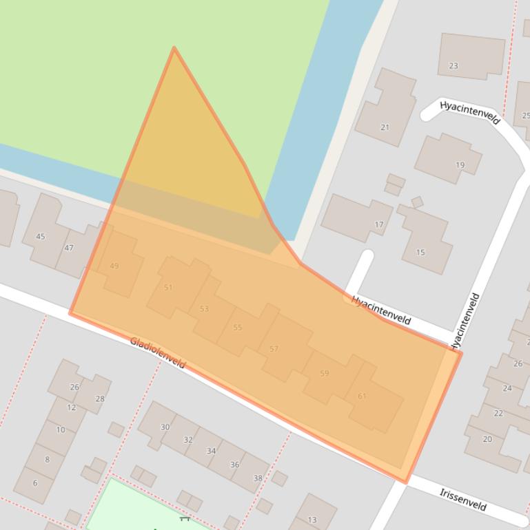 Kaart van postcodegebied 1901LT.