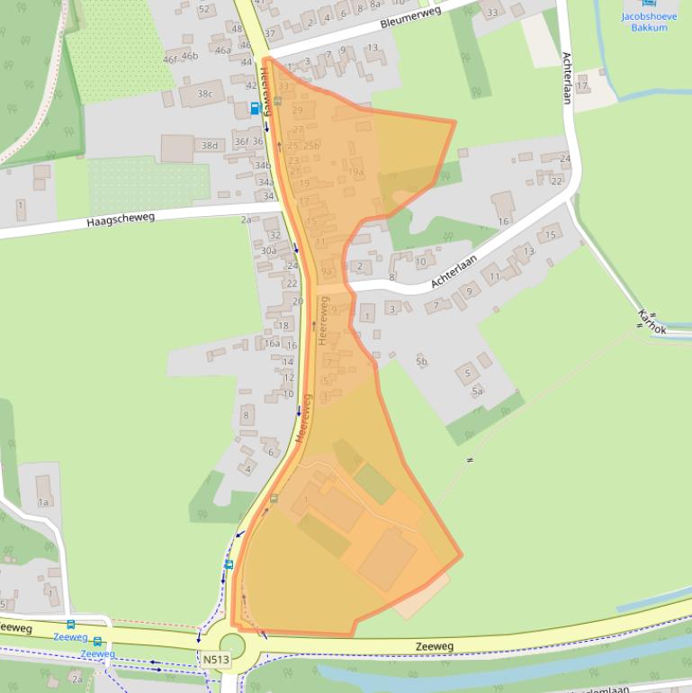 Kaart van postcodegebied 1901MA.