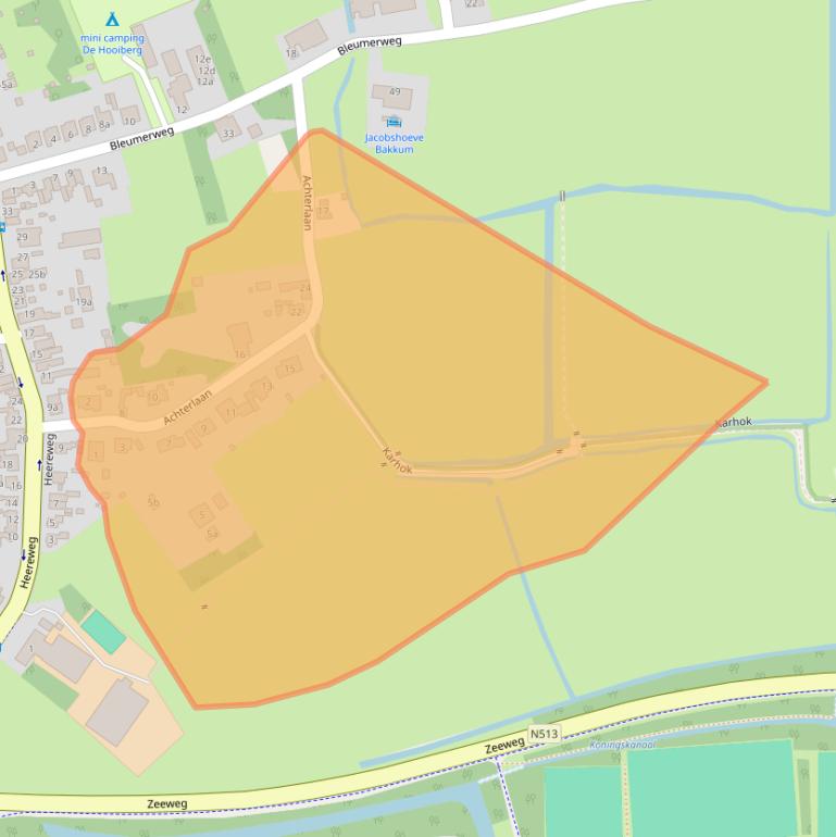 Kaart van postcodegebied 1901MH.