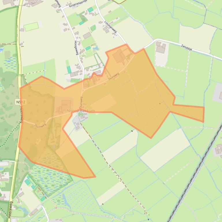 Kaart van postcodegebied 1901ML.