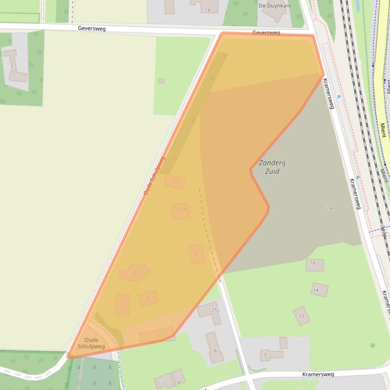 Kaart van postcodegebied 1901MM.