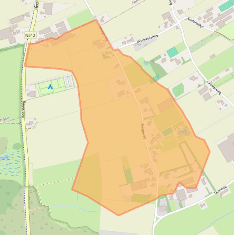 Kaart van postcodegebied 1901MP.