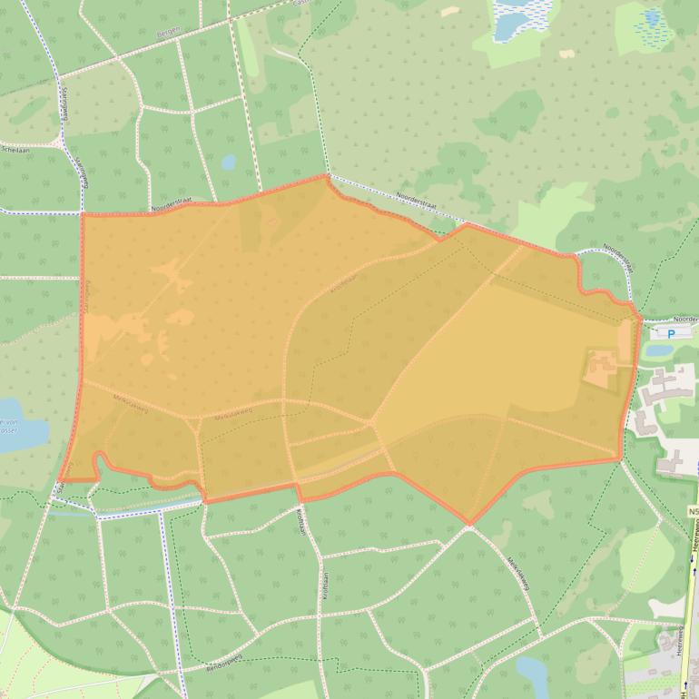 Kaart van postcodegebied 1901MT.