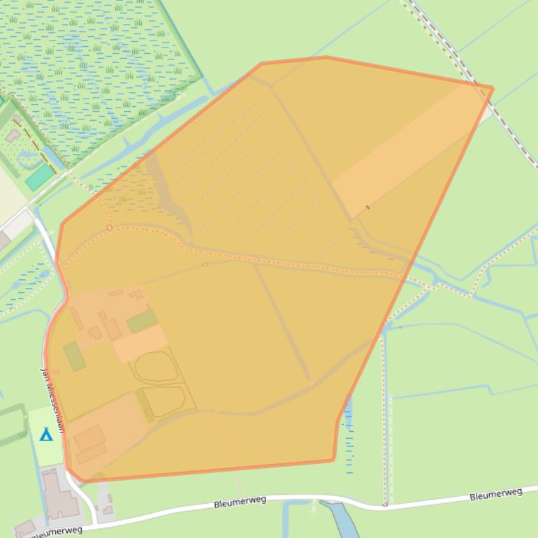 Kaart van postcodegebied 1901MV.