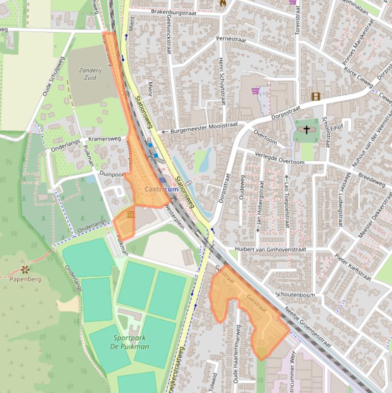 Kaart van postcodegebied 1901NA.