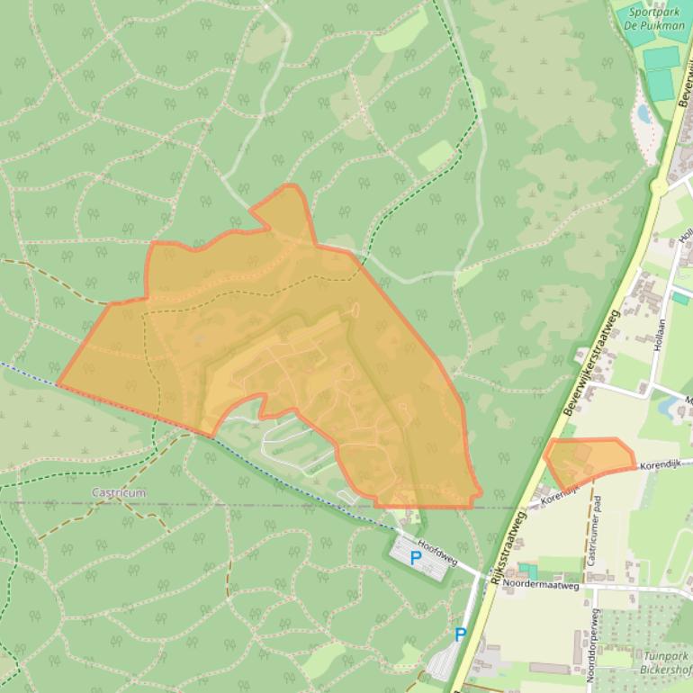 Kaart van postcodegebied 1901NH.