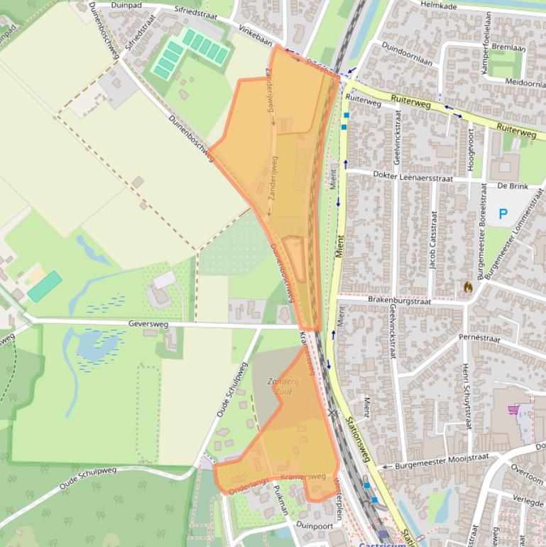 Kaart van postcodegebied 1901NP.