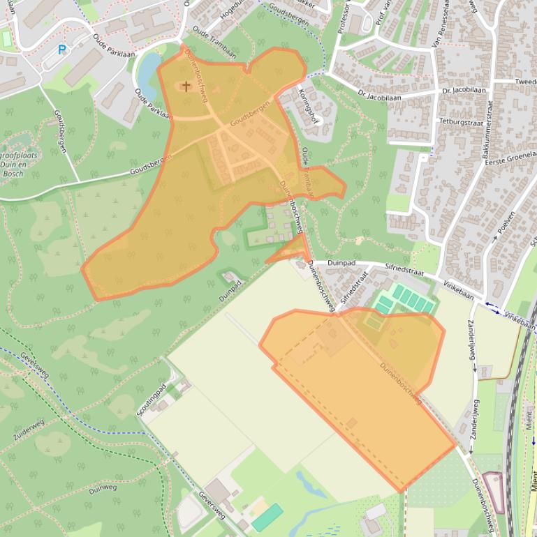 Kaart van postcodegebied 1901NR.