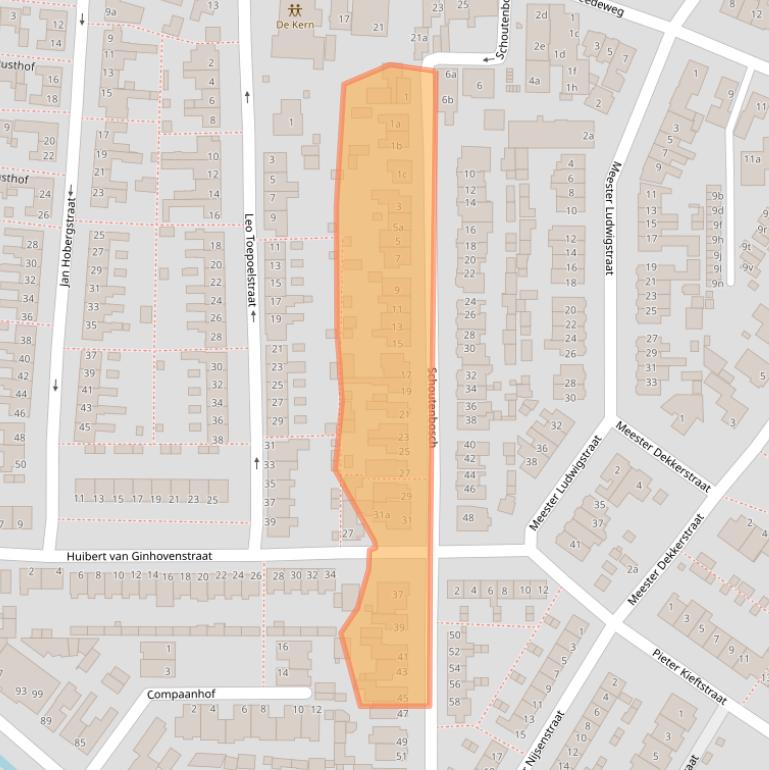 Kaart van postcodegebied 1901PA.
