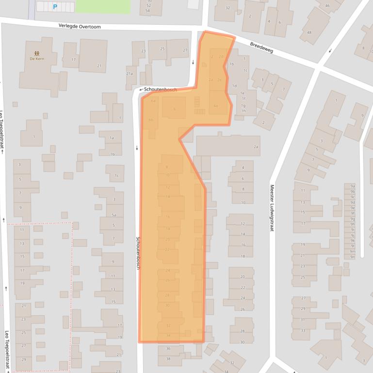 Kaart van postcodegebied 1901PC.