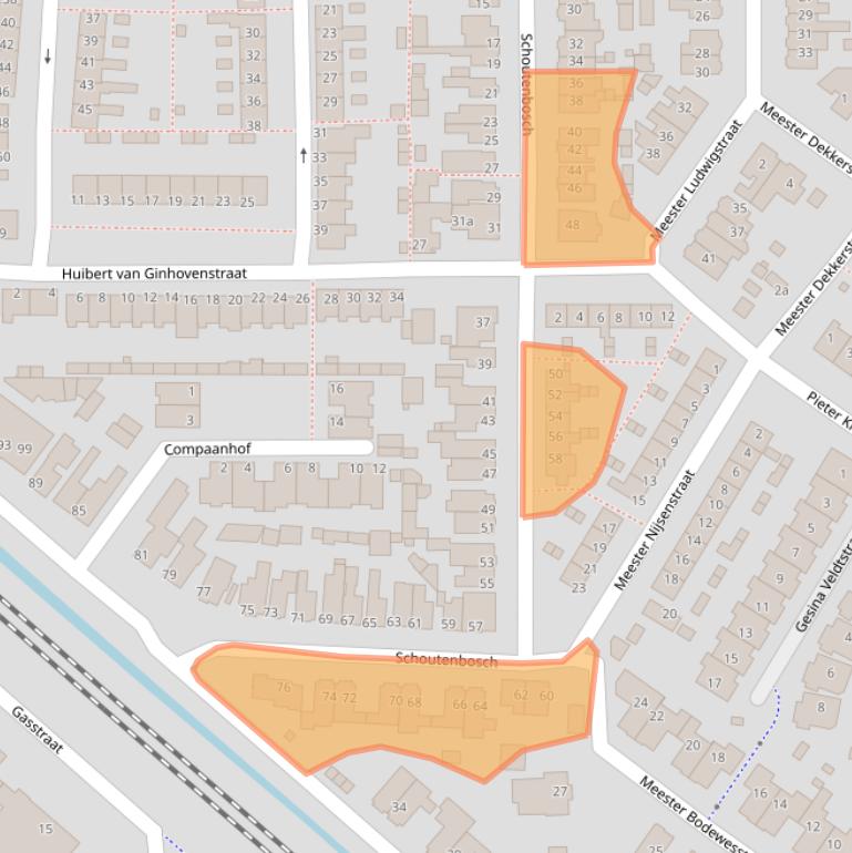 Kaart van postcodegebied 1901PD.