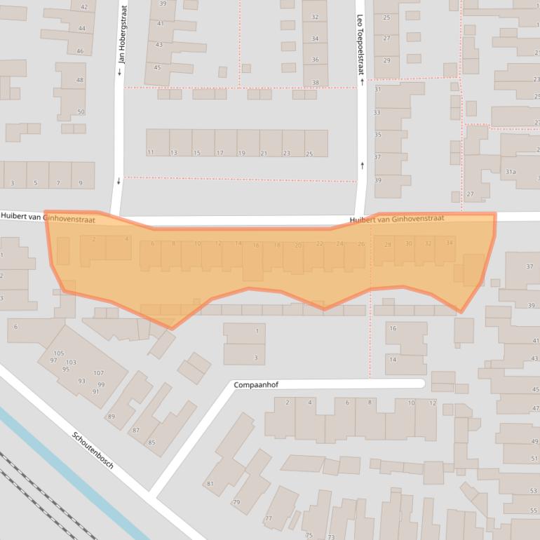 Kaart van postcodegebied 1901PG.