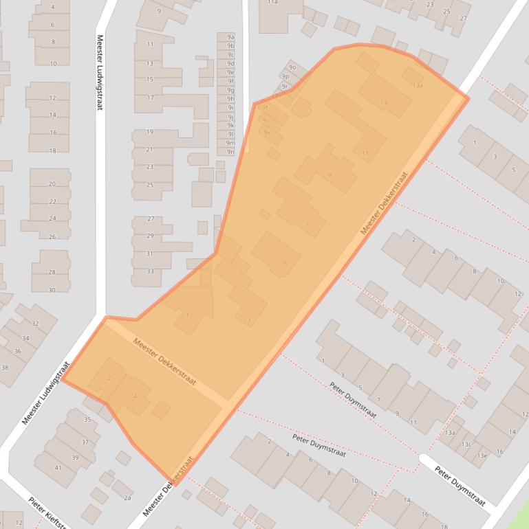 Kaart van postcodegebied 1901PV.