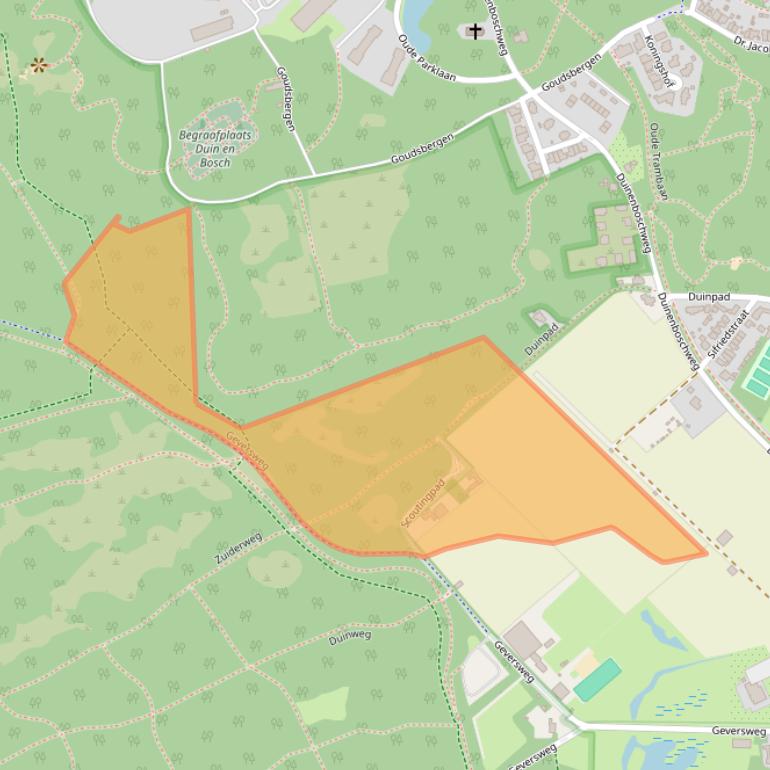 Kaart van postcodegebied 1901RR.