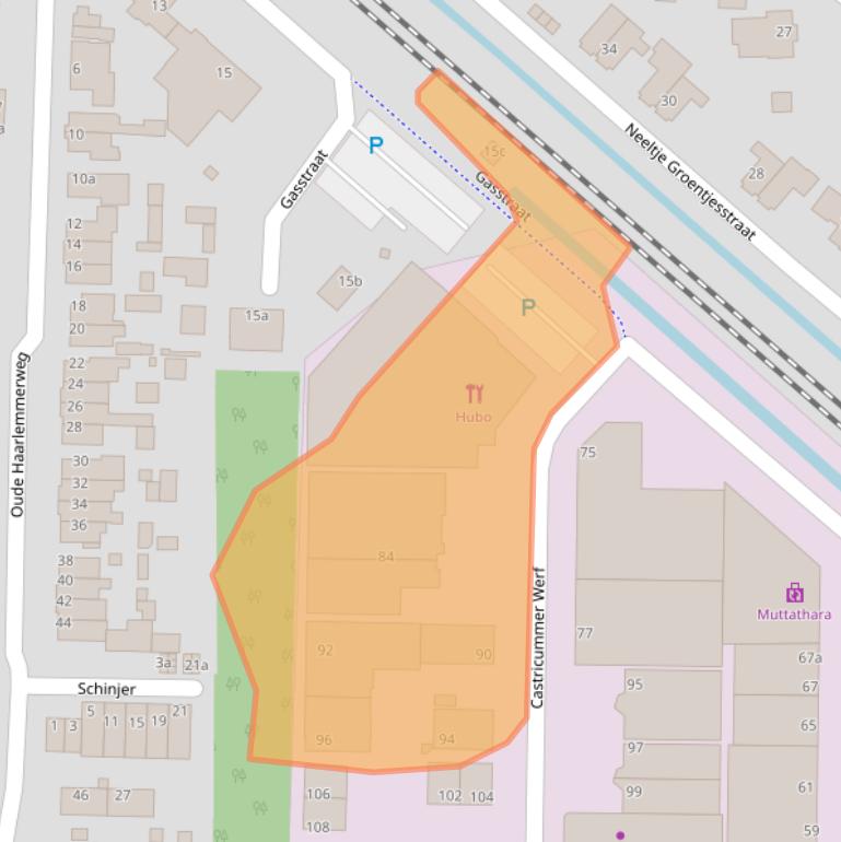 Kaart van postcodegebied 1901RT.