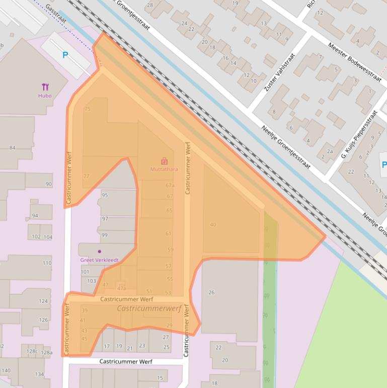 Kaart van postcodegebied 1901RV.