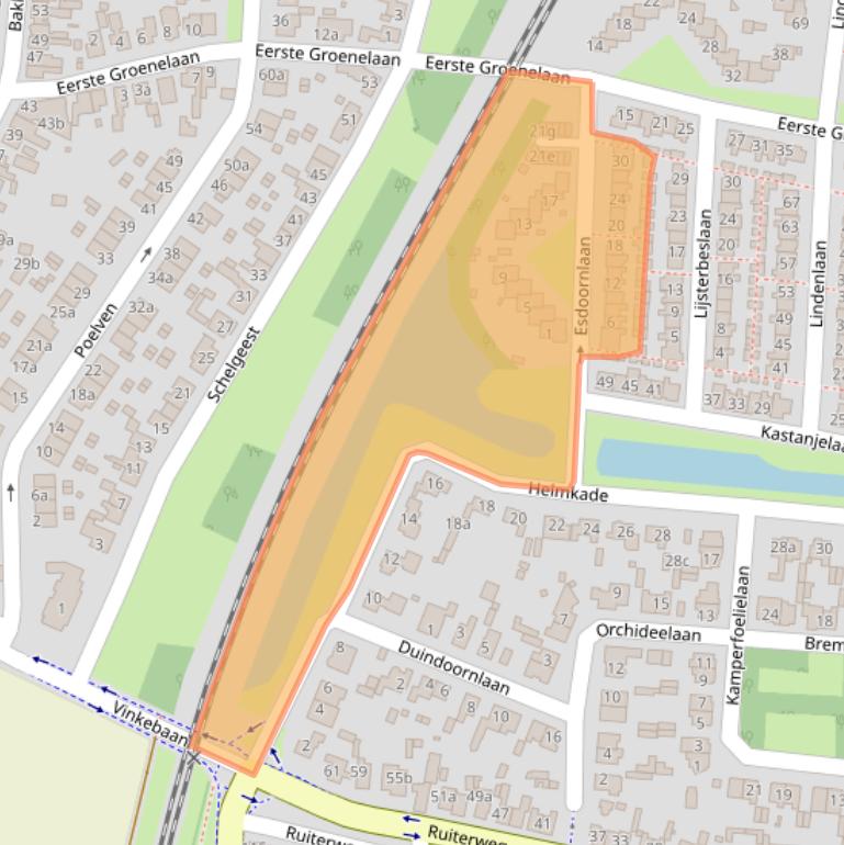 Kaart van postcodegebied 1901SC.