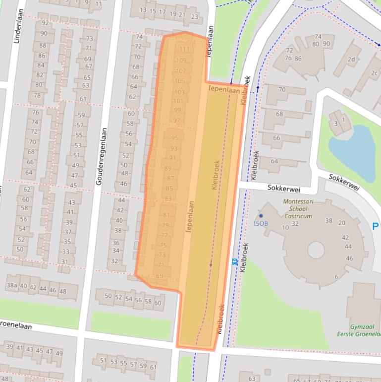 Kaart van postcodegebied 1901SV.