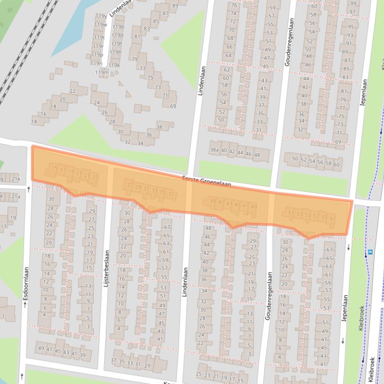 Kaart van postcodegebied 1901TA.