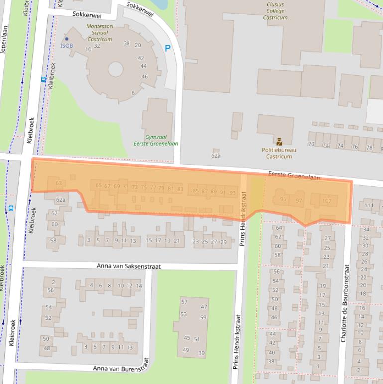 Kaart van postcodegebied 1901TB.