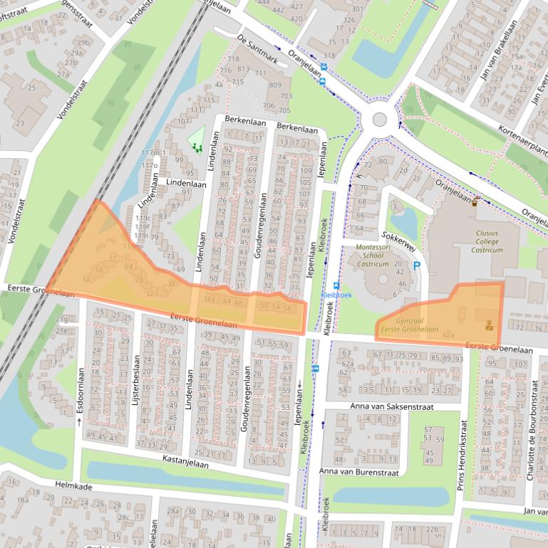 Kaart van postcodegebied 1901TD.